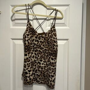 She & Sky Leopard print camisole. Sz S. Super sexy & fun. NWOT.